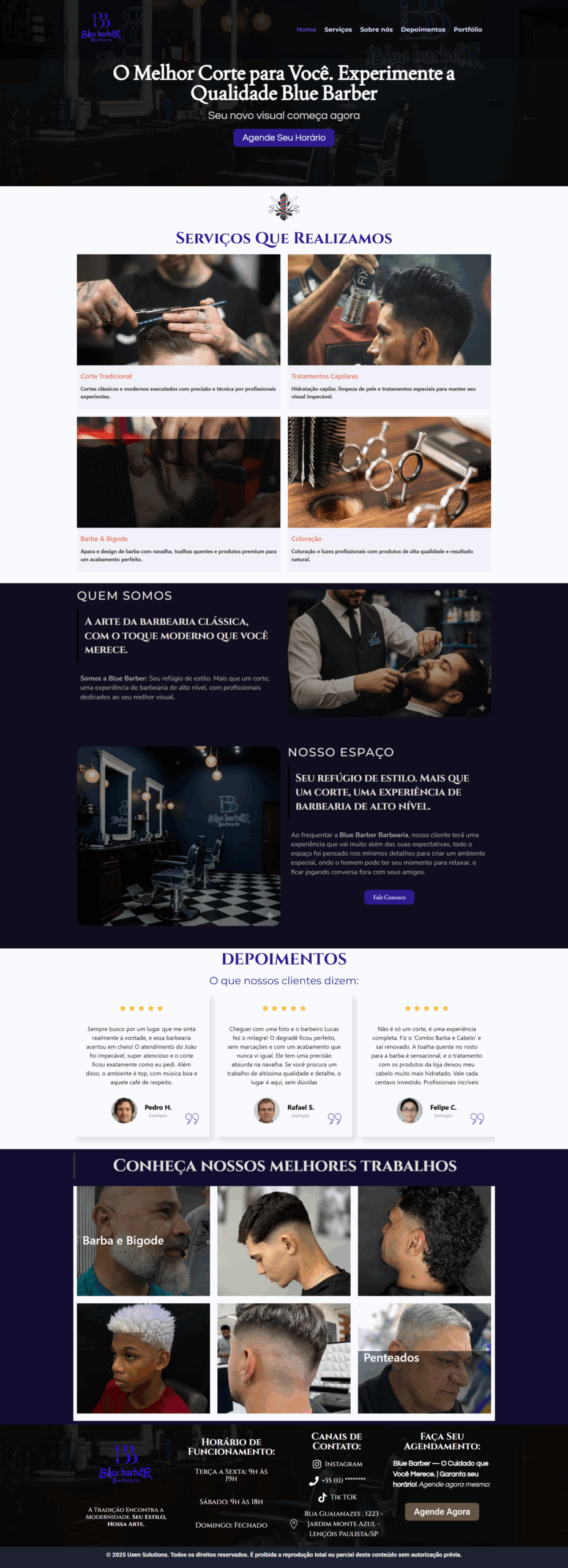 Site Barbearia